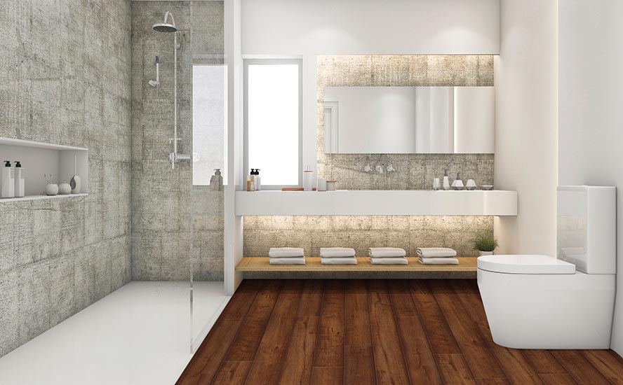 Image showing wood flooring in a room scene.